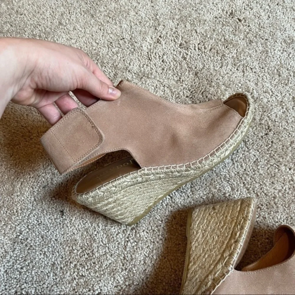 Maypol Handmade in Spain Suede Espadrille Wedge Sandals Anthropologie Boho